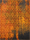 Ankara Elegance Collection Area Rug -  Pamukkale Rectangle Orange Main