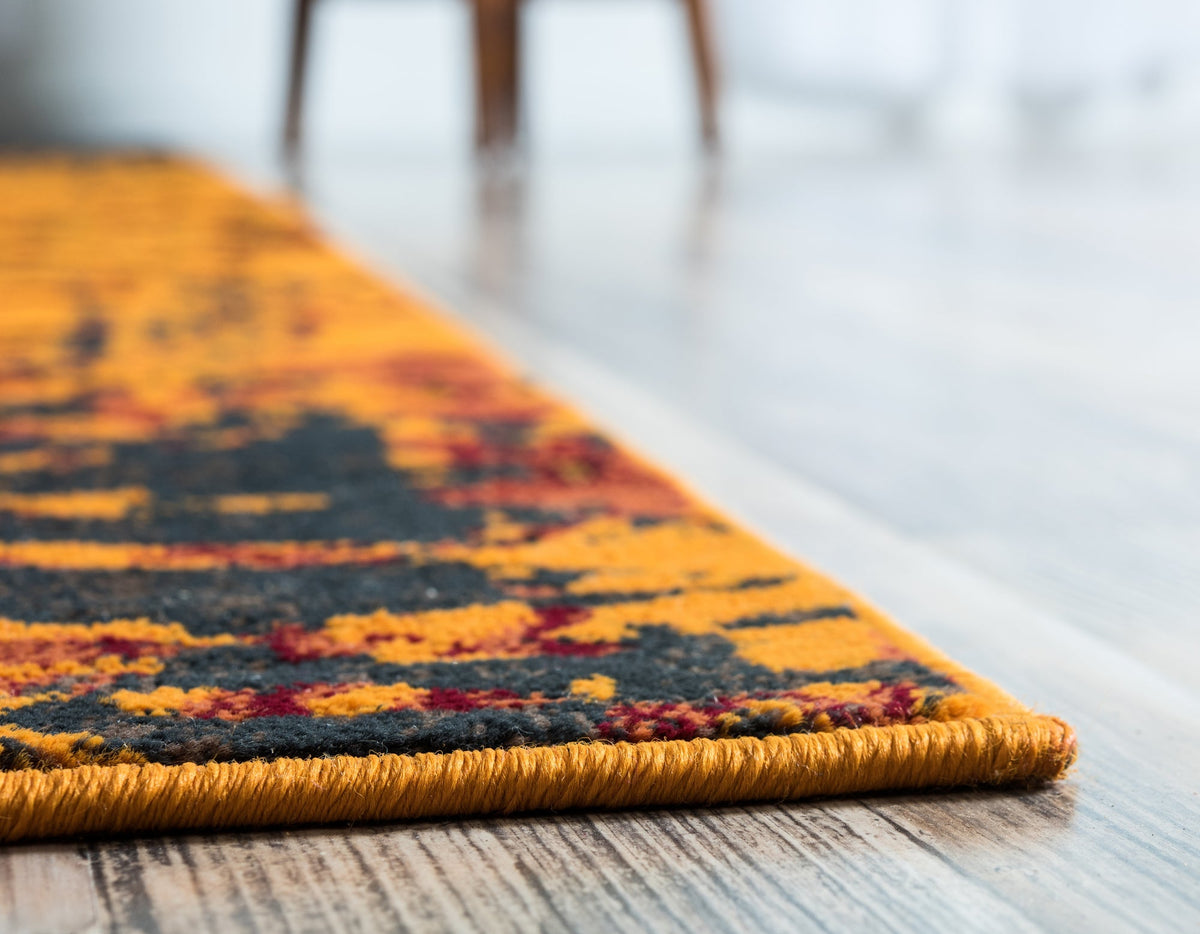 Ankara Elegance Collection Area Rug -  Pamukkale Rectangle Orange  lifestyle 8