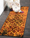 Ankara Elegance Collection Area Rug -  Pamukkale Runner Orange  lifestyle 32