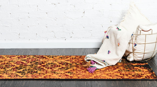 Ankara Elegance Collection Area Rug -  Pamukkale Runner Orange  lifestyle 39