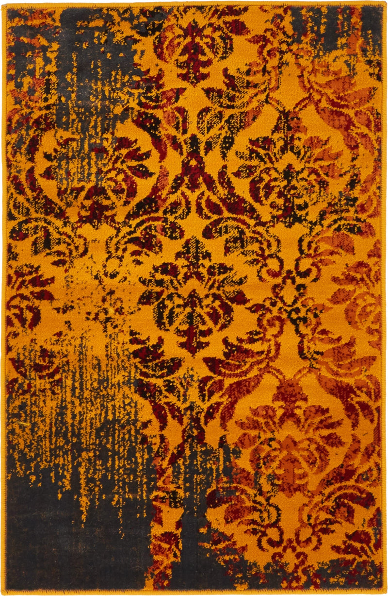 Ankara Elegance Collection Area Rug -  Pamukkale Rectangle Orange  lifestyle 3