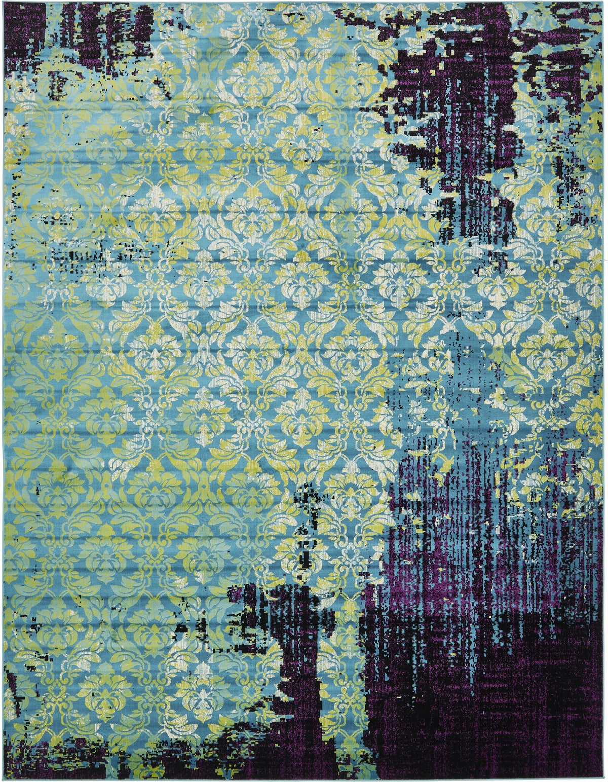 Ankara Elegance Collection Area Rug -  Pamukkale Rectangle Blue  lifestyle 2