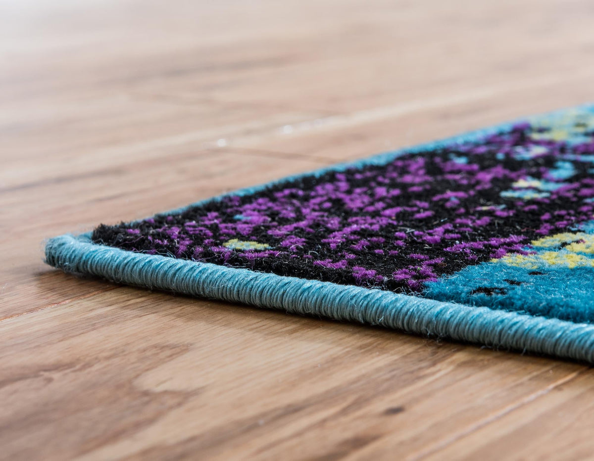 Ankara Elegance Collection Area Rug -  Pamukkale Rectangle Blue  lifestyle 3