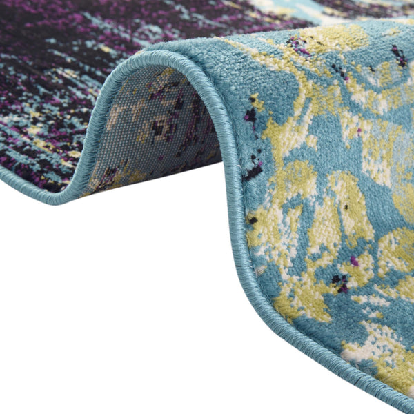 Ankara Elegance Collection Area Rug -  Pamukkale Rectangle Blue  lifestyle 12
