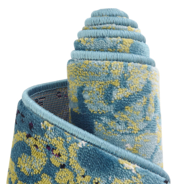 Ankara Elegance Collection Area Rug -  Pamukkale Rectangle Blue  lifestyle 13