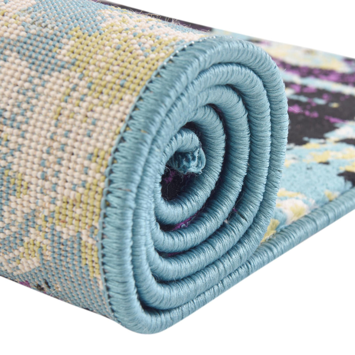 Ankara Elegance Collection Area Rug -  Pamukkale Rectangle Blue  lifestyle 14