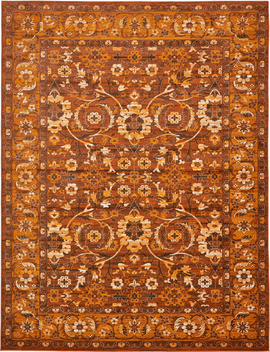 Ankara Elegance Collection Area Rug -  Bodrum Rectangle Chocolate Brown Main