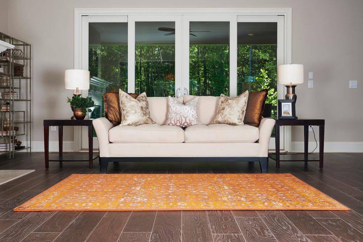 Ankara Elegance Collection Area Rug -  Bodrum Rectangle Chocolate Brown  lifestyle 8
