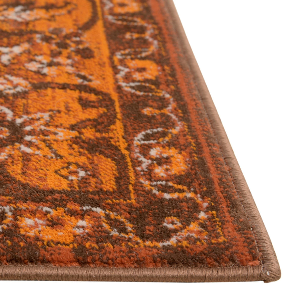Ankara Elegance Collection Area Rug -  Bodrum Rectangle Chocolate Brown  lifestyle 12