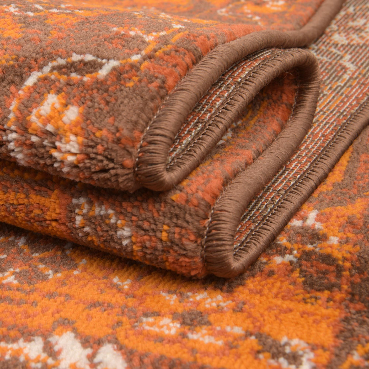 Ankara Elegance Collection Area Rug -  Bodrum Rectangle Chocolate Brown  lifestyle 18