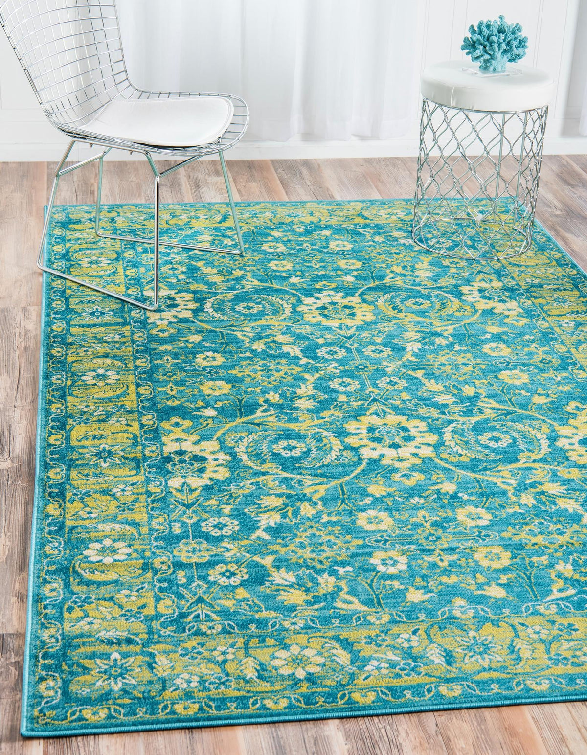 Ankara Elegance Collection Area Rug -  Bodrum Rectangle Blue  lifestyle 4
