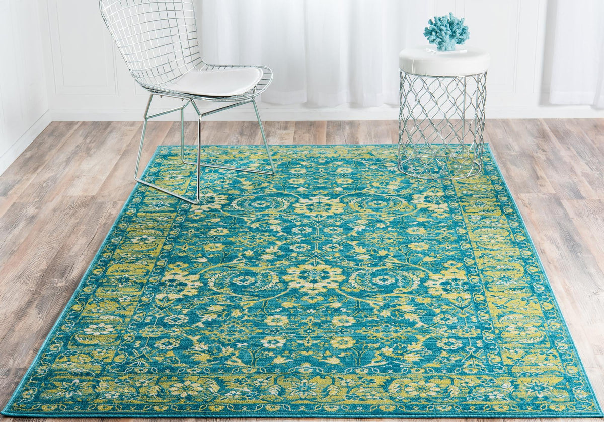 Ankara Elegance Collection Area Rug -  Bodrum Rectangle Blue  lifestyle 9