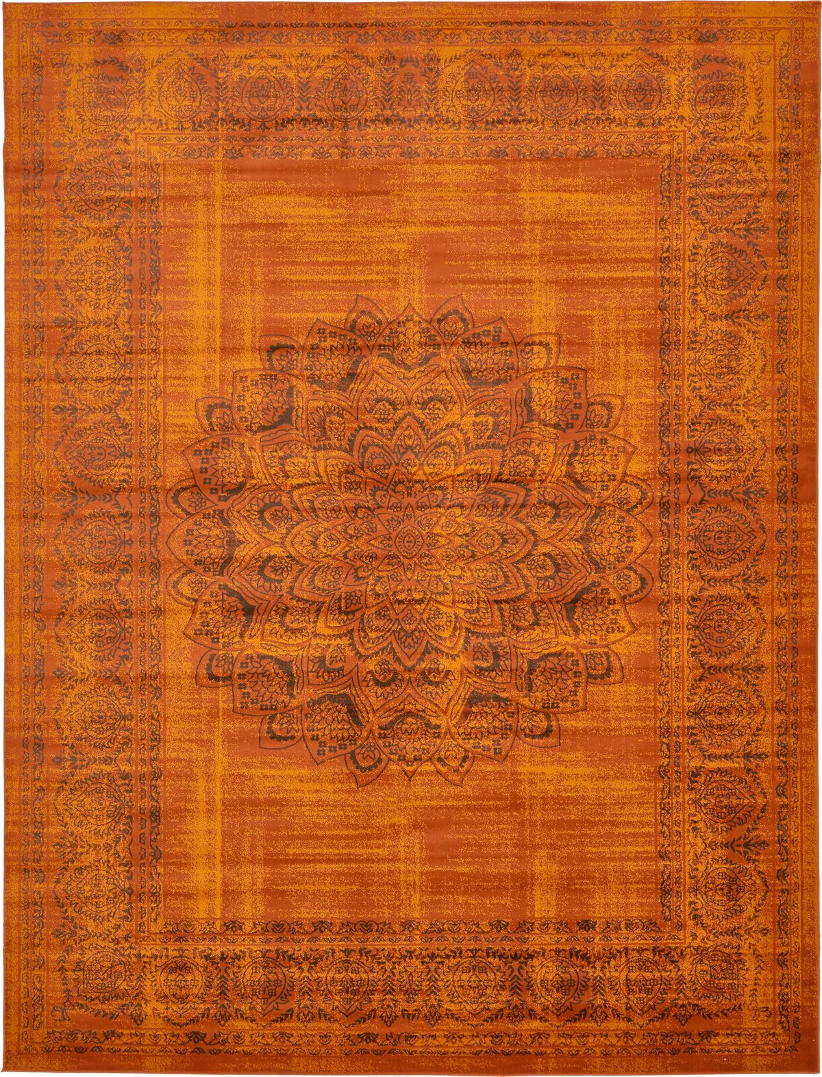 Ankara Elegance Collection Area Rug -  Mardin (Terracotta) Rectangle Terracotta Main