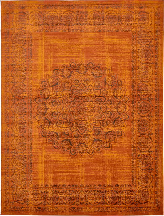 Ankara Elegance Collection Area Rug -  Mardin (Terracotta) Rectangle Terracotta Main
