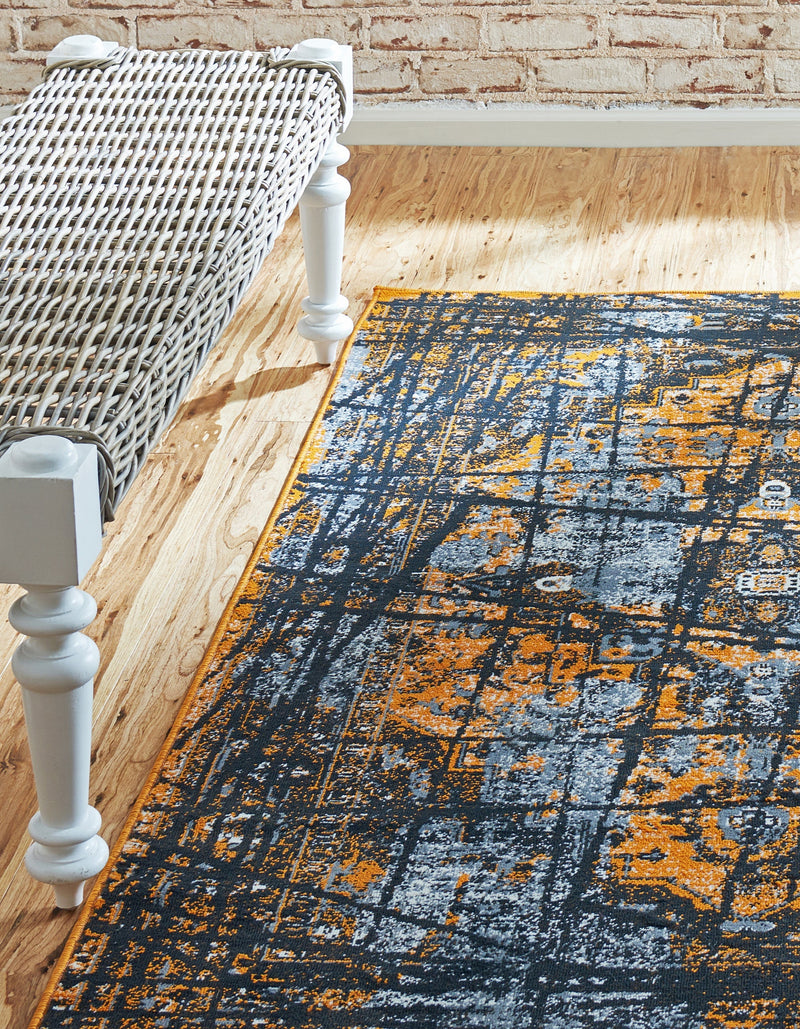 Ankara Elegance Collection Area Rug -  Troy Rectangle Black  lifestyle 6
