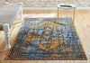 Ankara Elegance Collection Area Rug -  Troy Rectangle Black  lifestyle 7