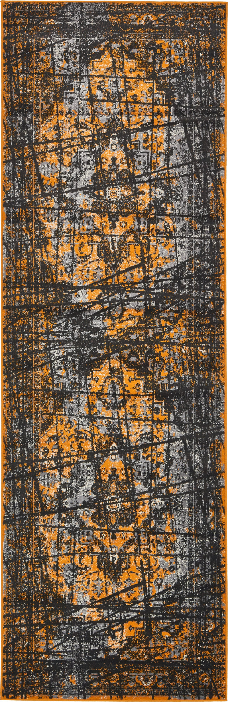 Ankara Elegance Collection Area Rug -  Troy Runner Black  lifestyle 14