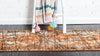 Ankara Elegance Collection Area Rug -  Troy Runner Chocolate Brown  lifestyle 16