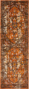 Ankara Elegance Collection Area Rug -  Troy Runner Chocolate Brown  lifestyle 15