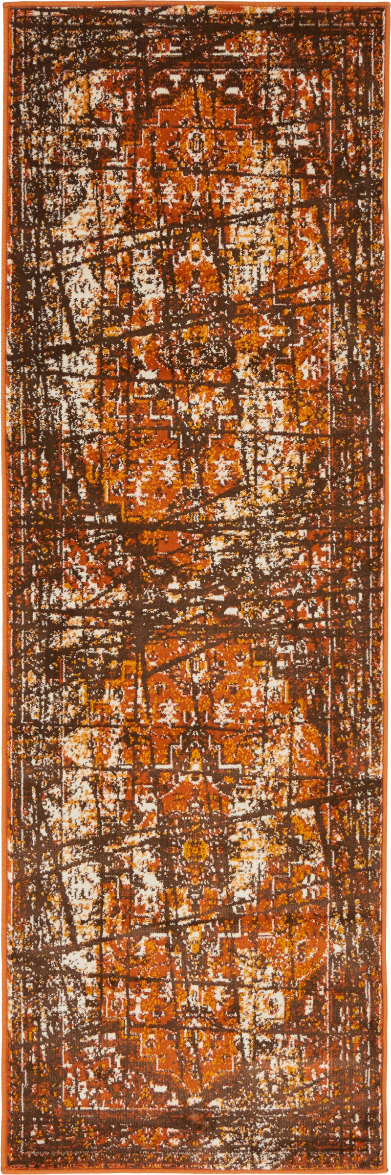 Ankara Elegance Collection Area Rug -  Troy Runner Chocolate Brown  lifestyle 15