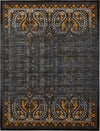 Ankara Elegance Collection Area Rug - Cappadocia Rectangle Black Main