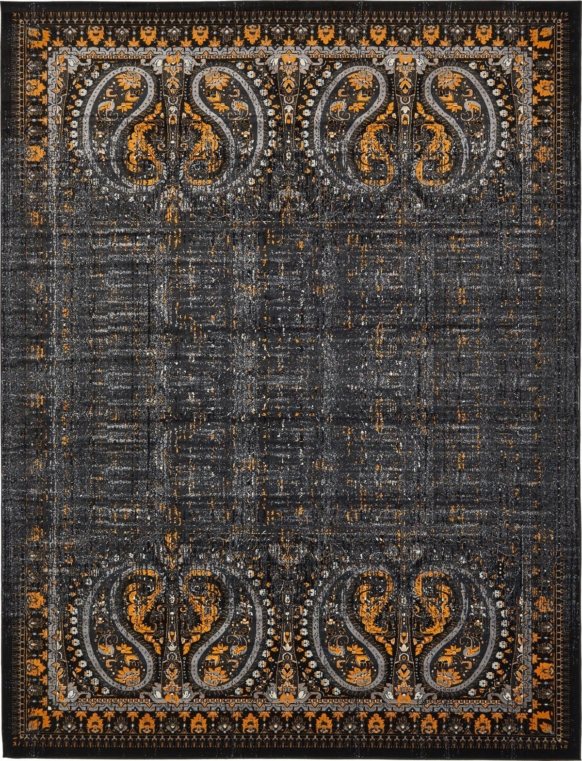 Ankara Elegance Collection Area Rug - Cappadocia Rectangle Black  lifestyle 4