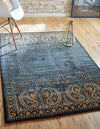 Ankara Elegance Collection Area Rug - Cappadocia Rectangle Black  lifestyle 5