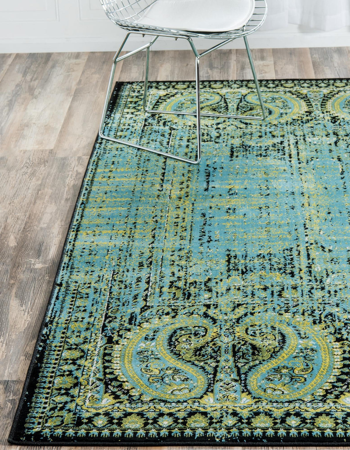 Ankara Elegance Collection Area Rug - Cappadocia Rectangle Aquamarine  lifestyle 11