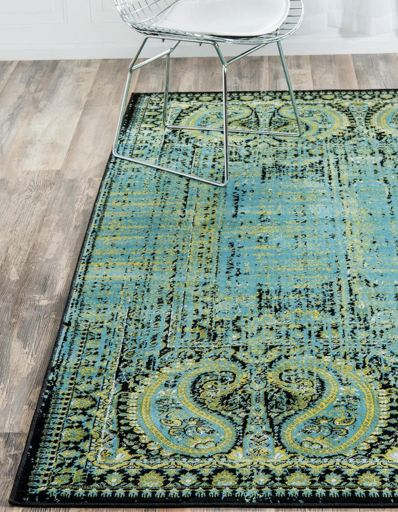 Ankara Elegance Collection Area Rug - Cappadocia Rectangle Aquamarine  lifestyle 11