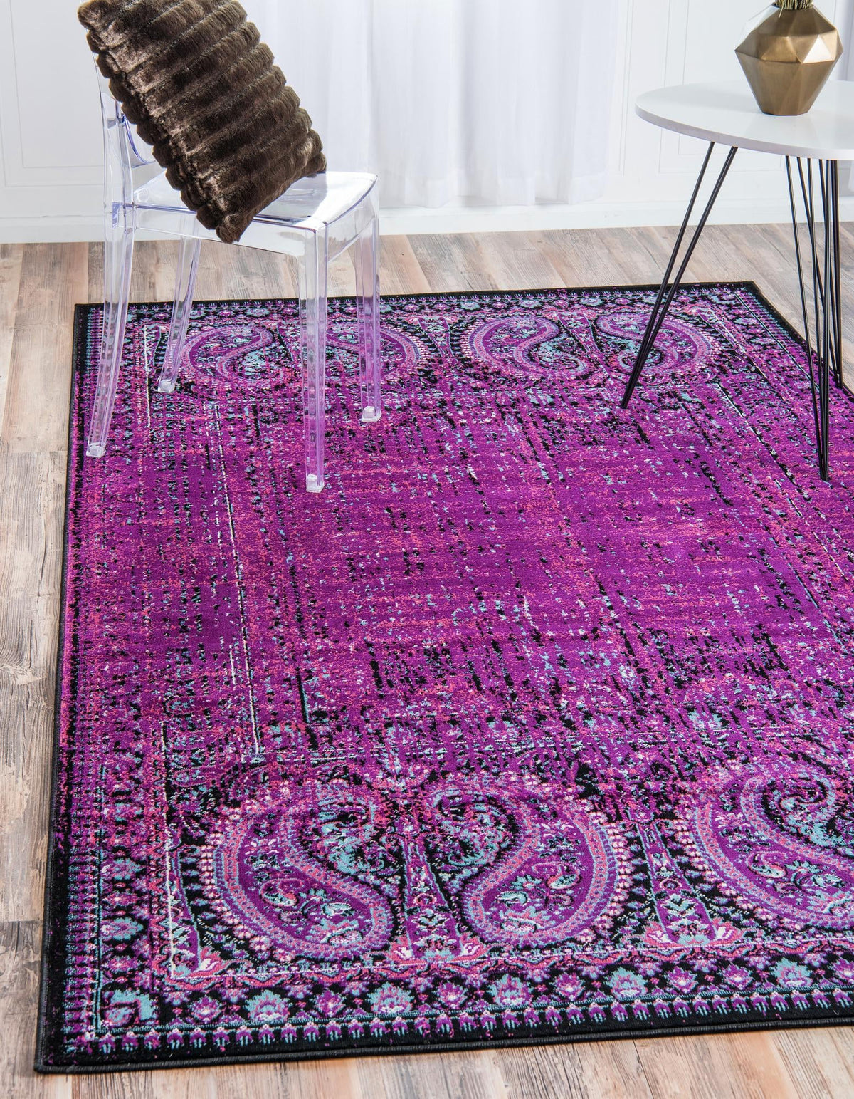 Ankara Elegance Collection Area Rug - Cappadocia Rectangle Lilac  lifestyle 11