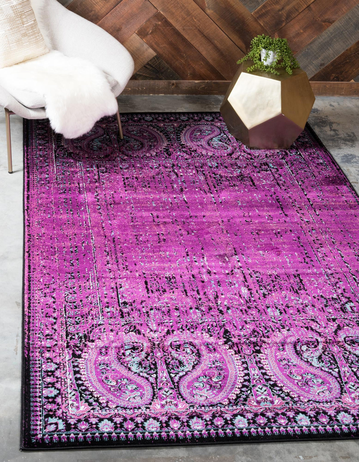 Ankara Elegance Collection Area Rug - Cappadocia Rectangle Lilac  lifestyle 4