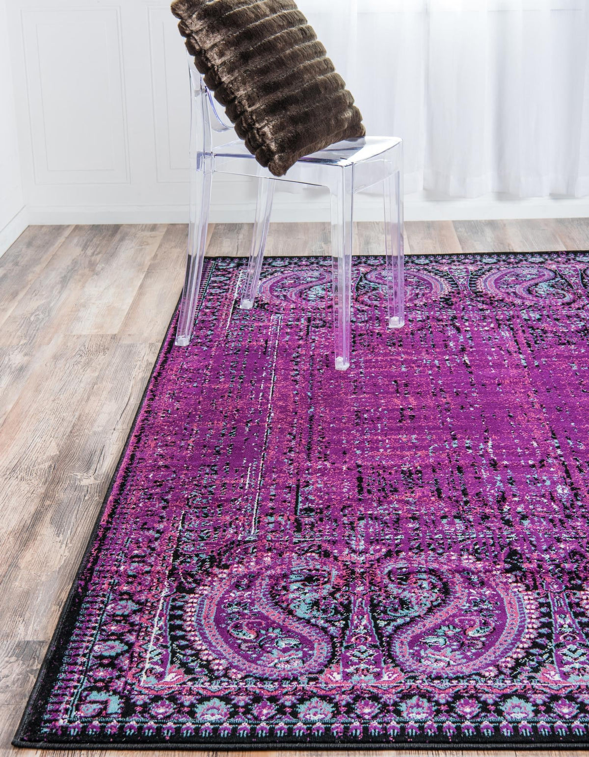 Ankara Elegance Collection Area Rug - Cappadocia Rectangle Lilac  lifestyle 10