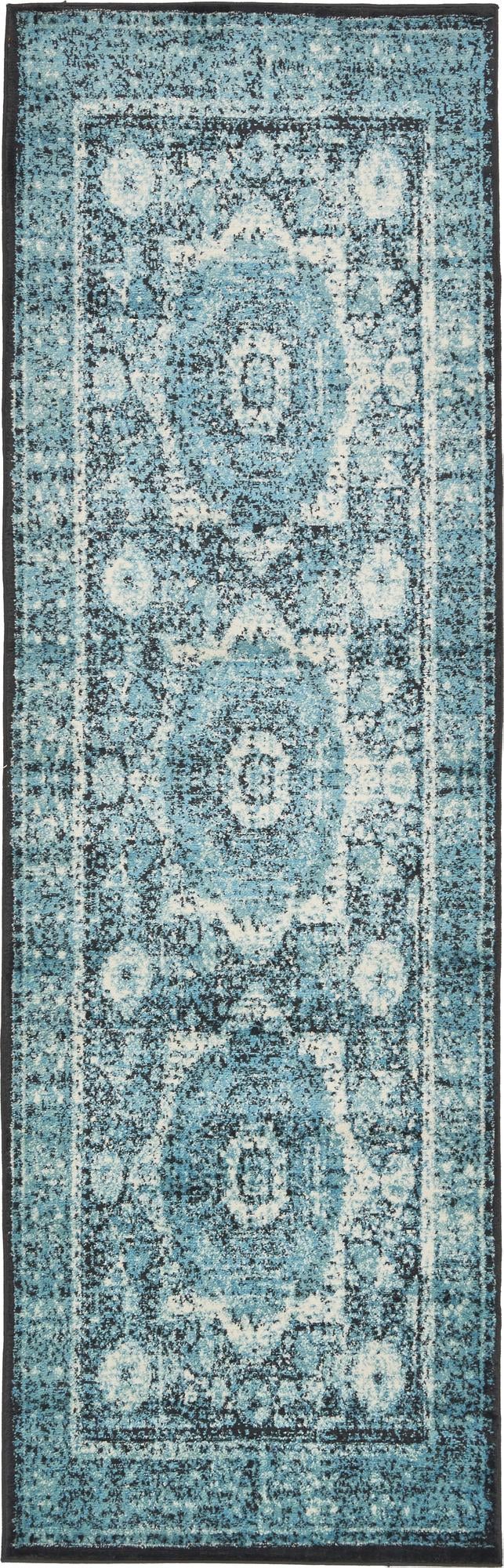 Ankara Elegance Collection Area Rug -  Konya (Blue) Runner Blue  lifestyle 7