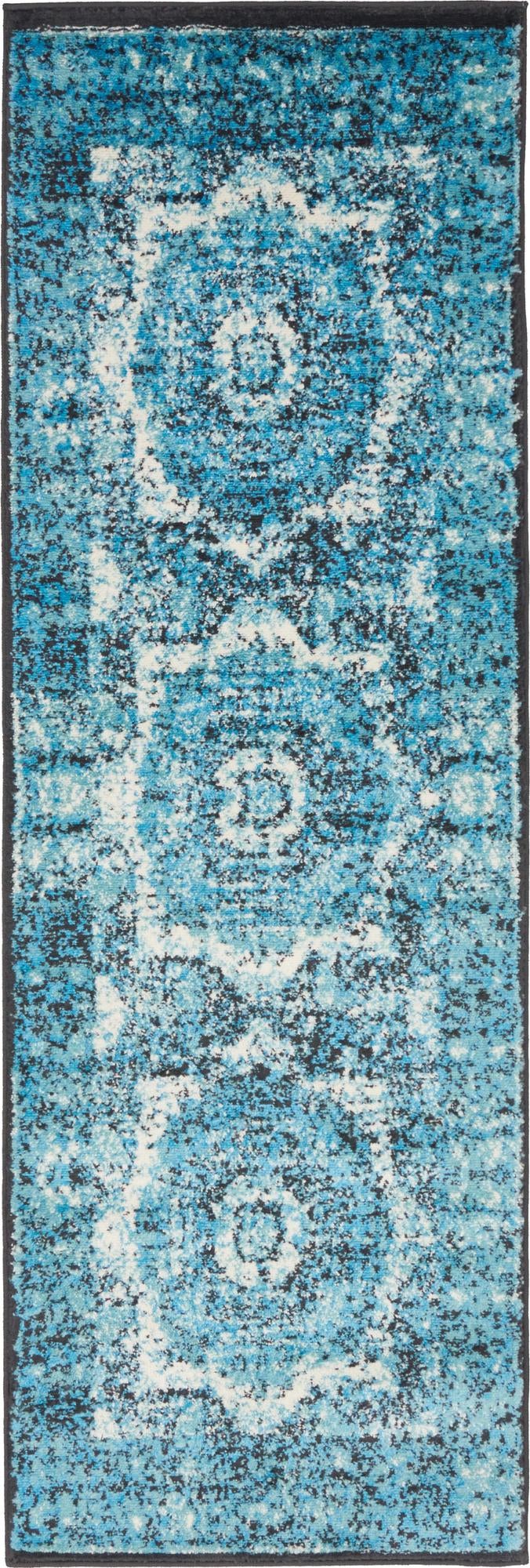 Ankara Elegance Collection Area Rug -  Konya Runner Blue  lifestyle 10