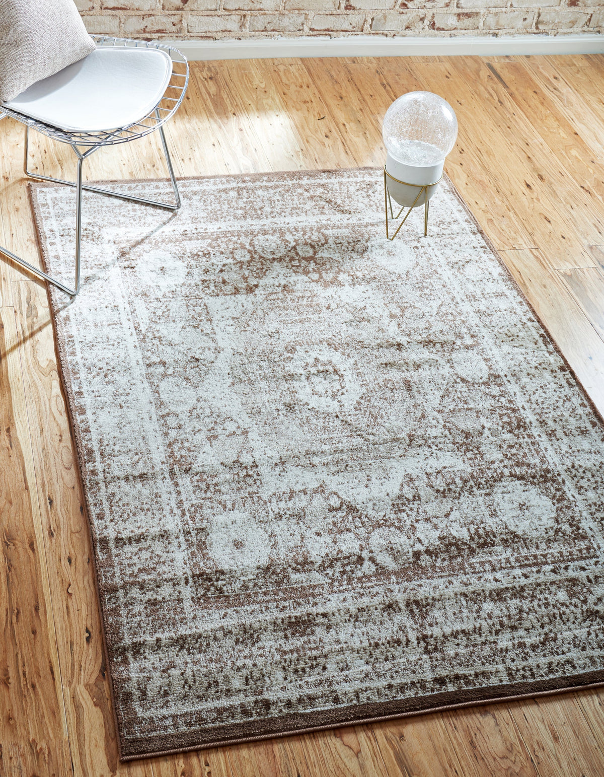 Ankara Elegance Collection Area Rug -  Konya (Chocolate Brown) Rectangle Chocolate Brown  lifestyle 2