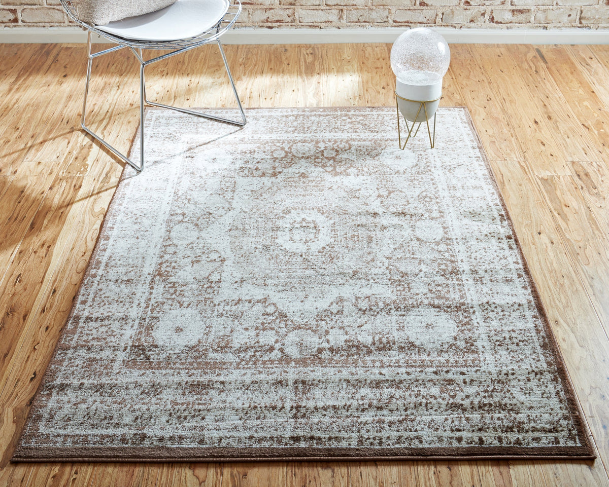 Ankara Elegance Collection Area Rug -  Konya (Chocolate Brown) Rectangle Chocolate Brown  lifestyle 3