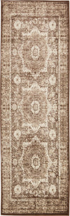 Ankara Elegance Collection Area Rug -  Konya (Chocolate Brown) Runner Chocolate Brown  lifestyle 6