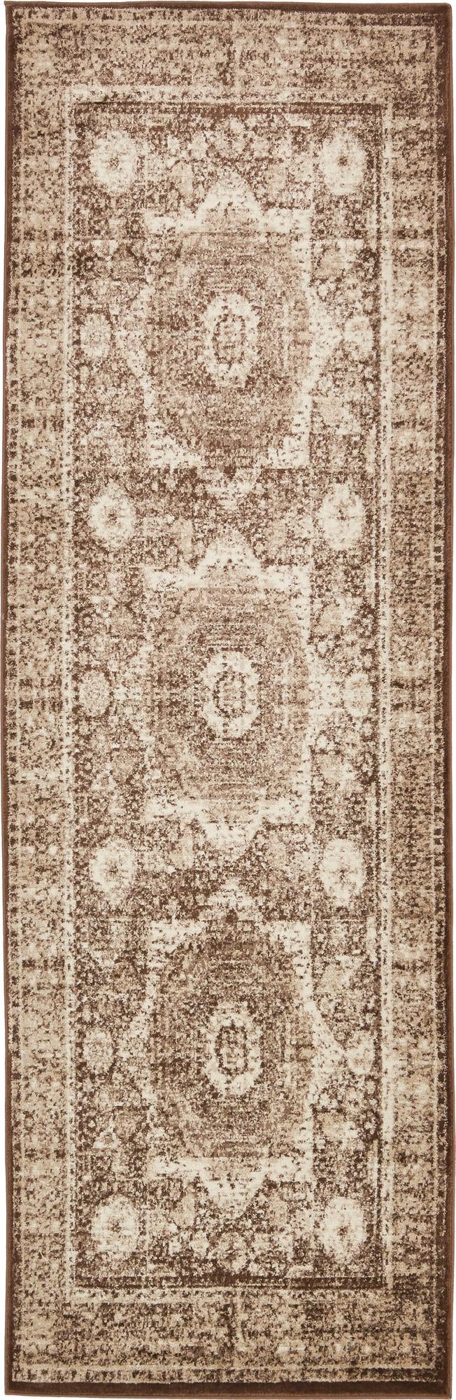 Ankara Elegance Collection Area Rug -  Konya (Chocolate Brown) Runner Chocolate Brown  lifestyle 6