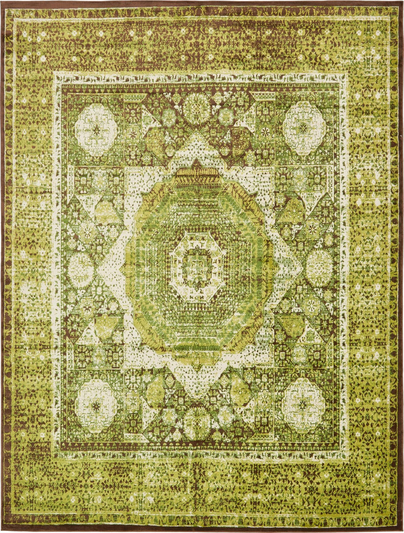 Ankara Elegance Collection Area Rug -  Konya (Light Green) Rectangle Light Green  lifestyle 2