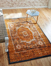 Ankara Elegance Collection Area Rug -  Konya (Yellow) Rectangle Yellow  lifestyle 2