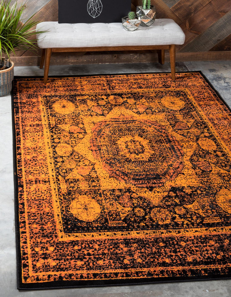 Ankara Elegance Collection Area Rug -  Konya (Terracotta) Rectangle Terracotta  lifestyle 2