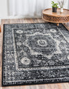 Ankara Elegance Collection Area Rug -  Konya (Light Gray) Rectangle Light Gray  lifestyle 2