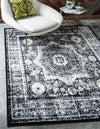 Ankara Elegance Collection Area Rug -  Konya (Light Gray) Rectangle Light Gray  lifestyle 2