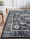 Ankara Elegance Collection Area Rug -  Konya (Light Gray) Rectangle Light Gray  lifestyle 3