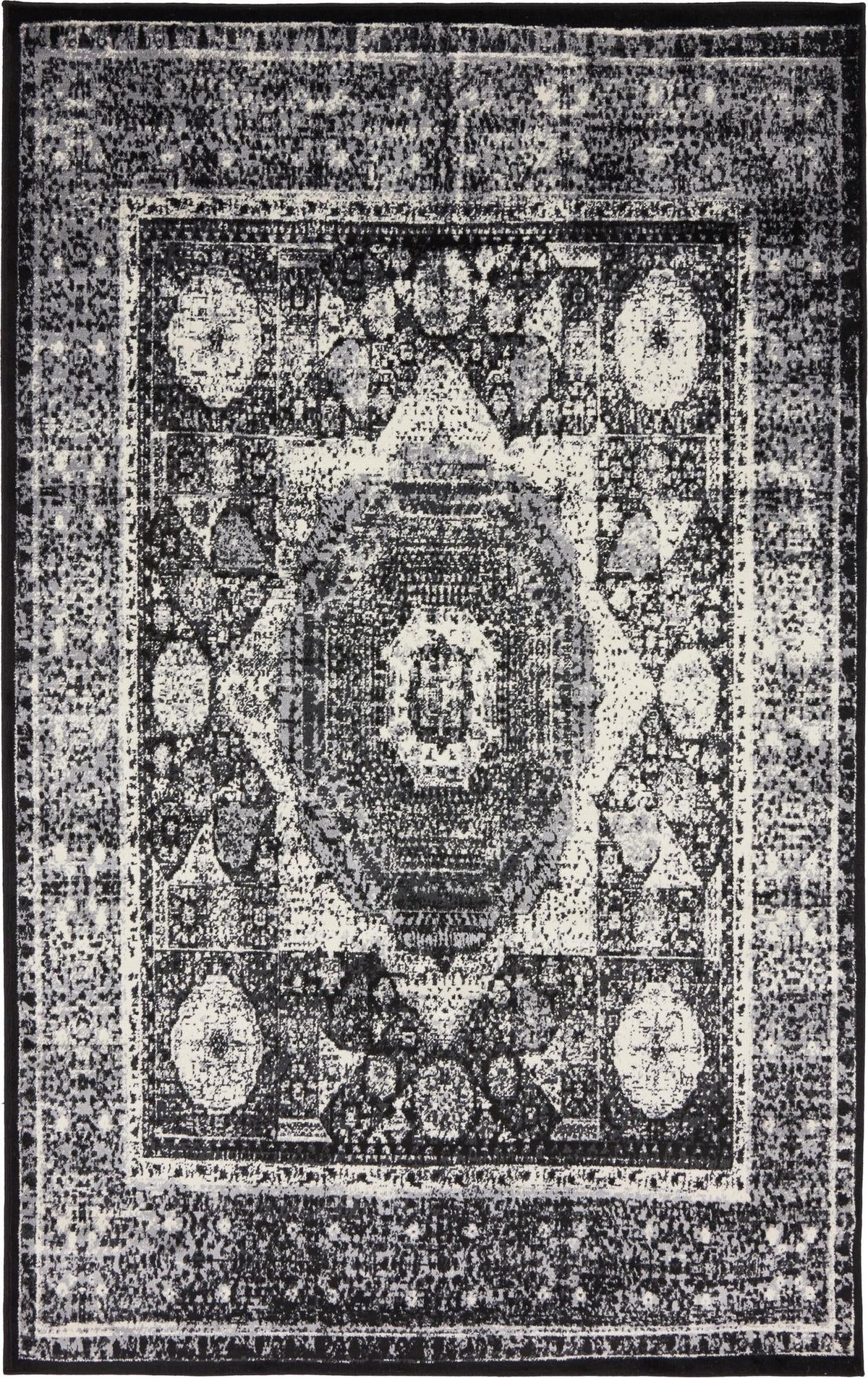 Ankara Elegance Collection Area Rug -  Konya Rectangle Light Gray  lifestyle 6