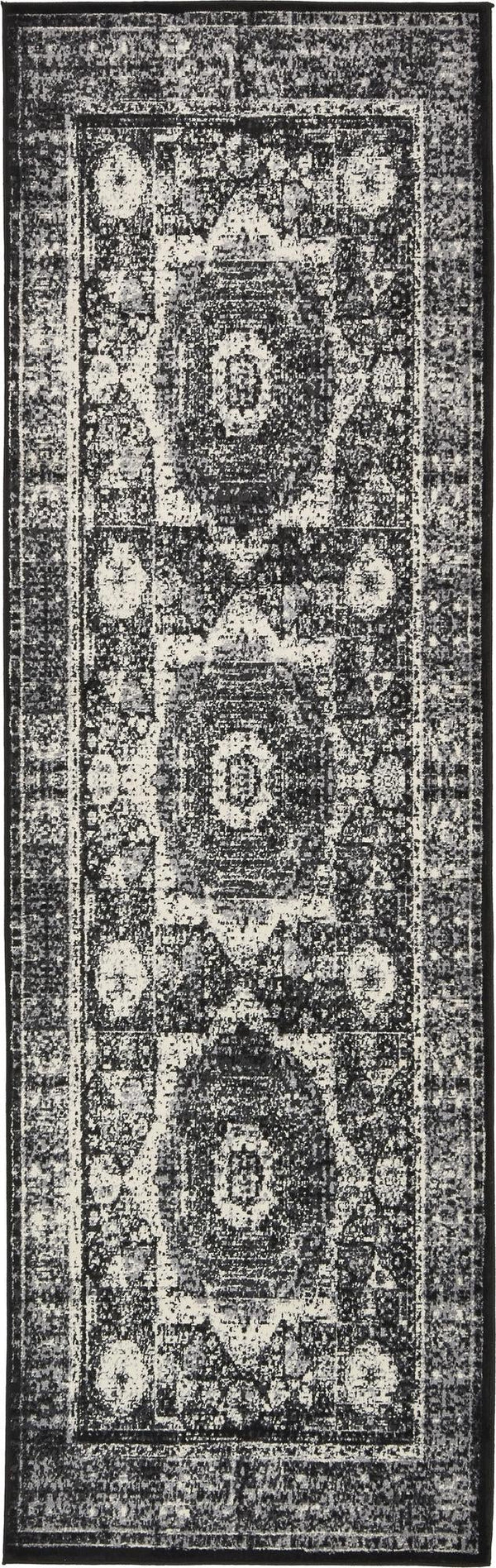 Ankara Elegance Collection Area Rug -  Konya (Light Gray) Runner Light Gray  lifestyle 5