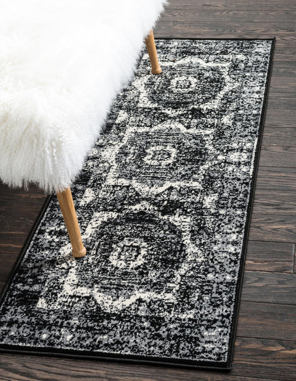 Ankara Elegance Collection Area Rug -  Konya (Light Gray) Runner Light Gray  lifestyle 6