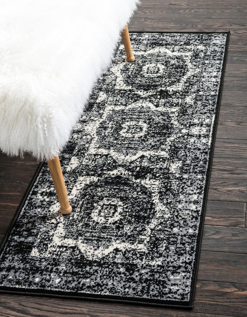 Ankara Elegance Collection Area Rug -  Konya (Light Gray) Runner Light Gray  lifestyle 6