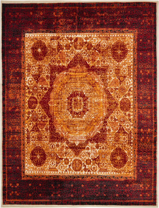 Ankara Elegance Collection Area Rug -  Izmir Rectangle Orange Main