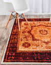Ankara Elegance Collection Area Rug -  Izmir Rectangle Orange  lifestyle 3